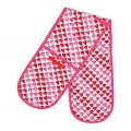 Bridgewater Pink Hearts Double Oven Glove Bridgewater Pink Hearts Double Oven Glove